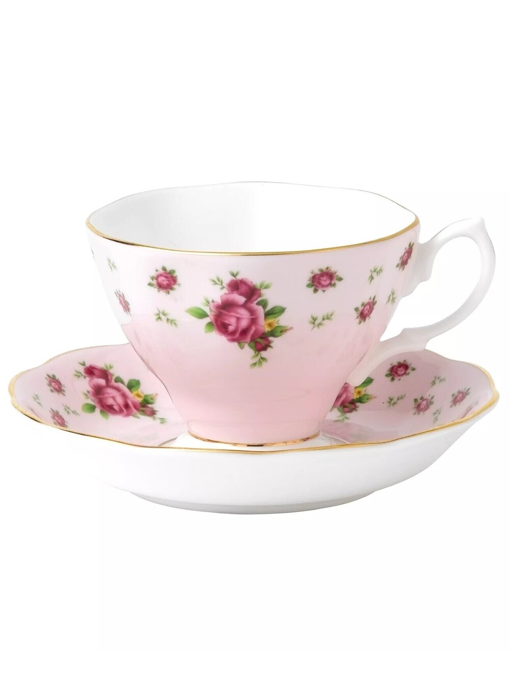78$ Royal Albert Old Country Roses Teacup and Saucer 6.5oz pink